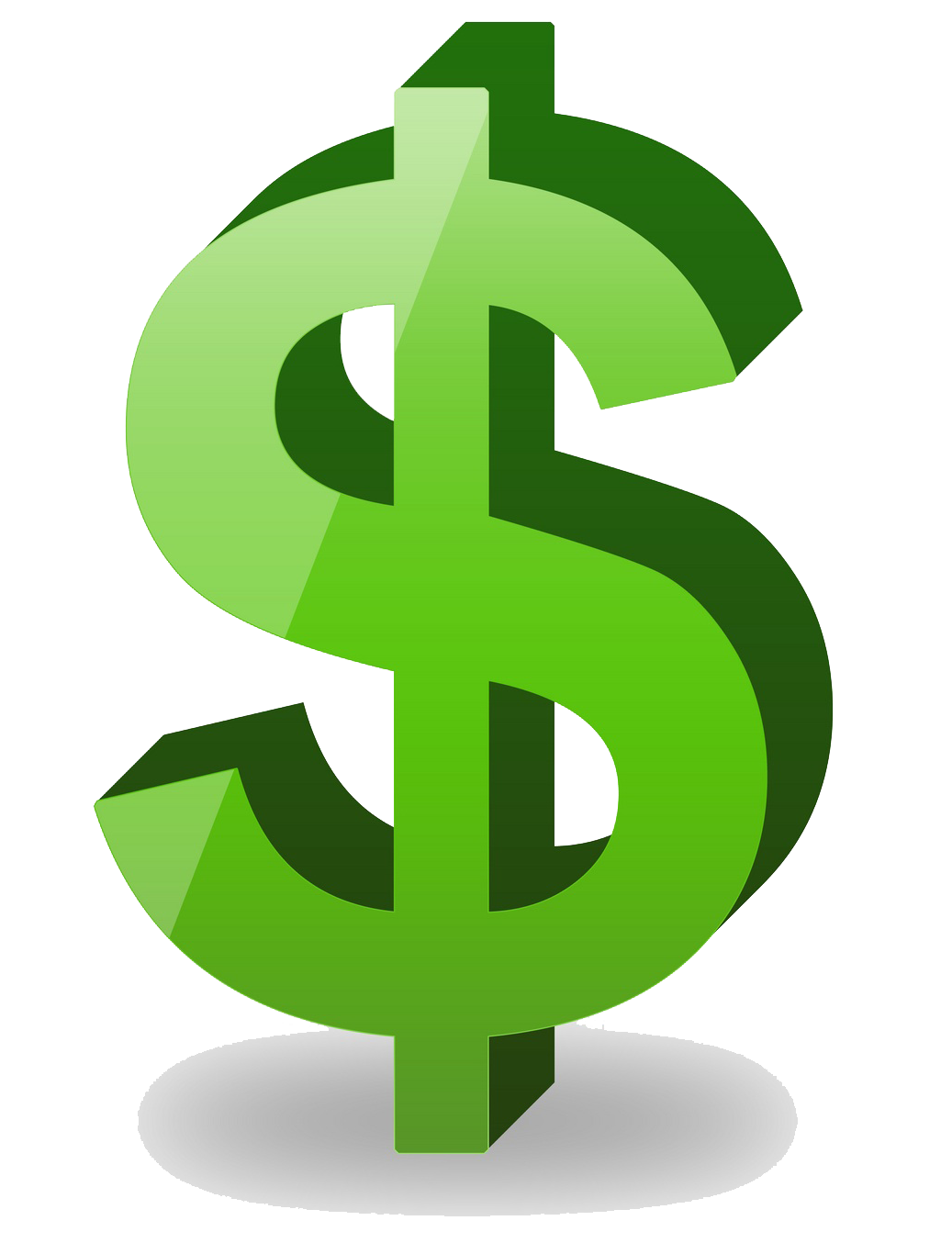 Green Dollar Symbol Free Download Transparent PNG Image