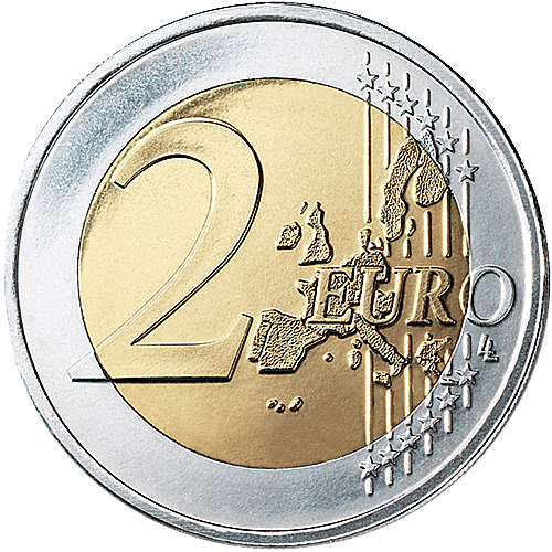 Euro Coin Clipart Transparent PNG Image