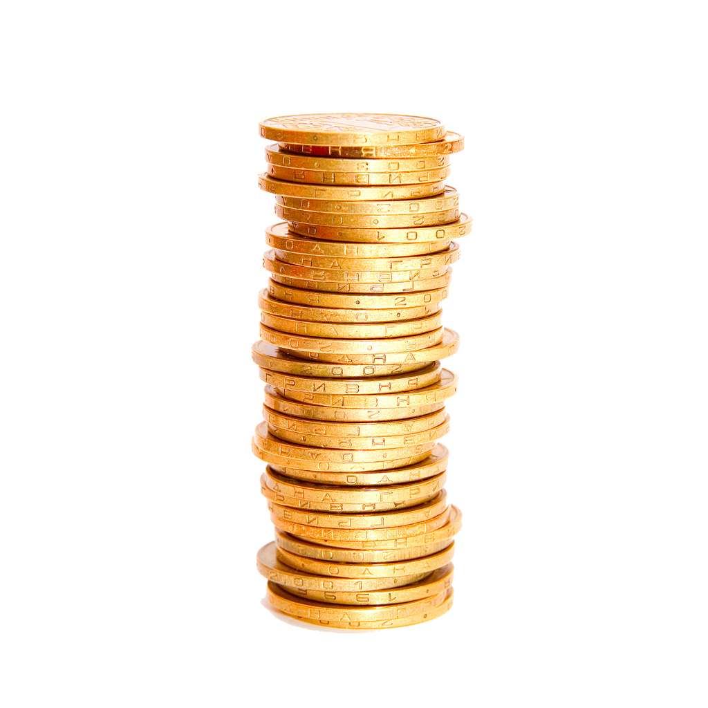 Coin Stack Photos Transparent PNG Image