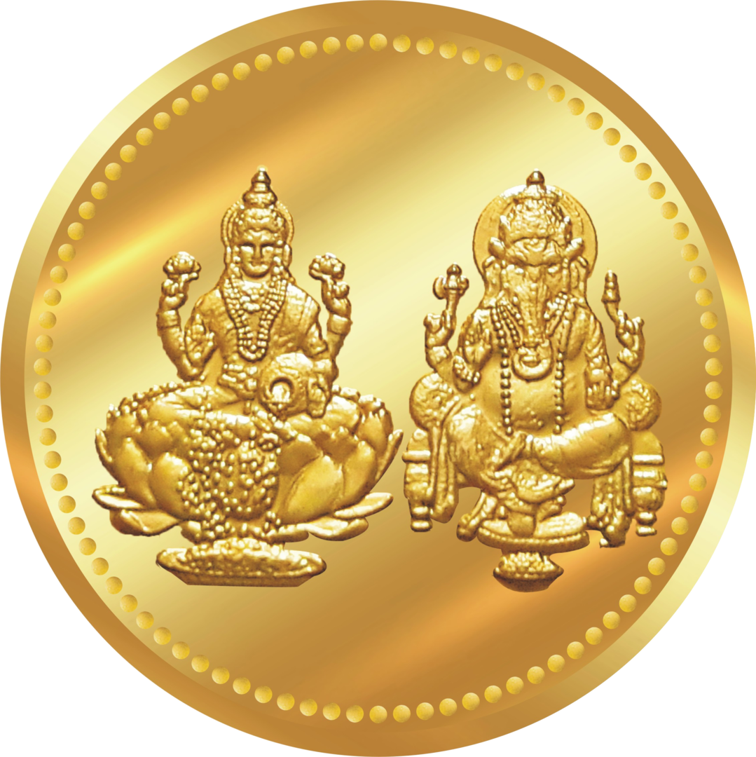 Lakshmi Gold Coin Transparent Image Transparent PNG Image