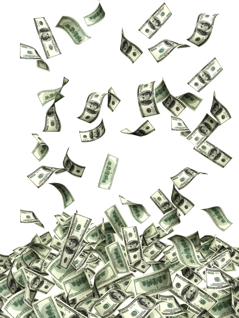 Flying Dollars Photos Transparent PNG Image