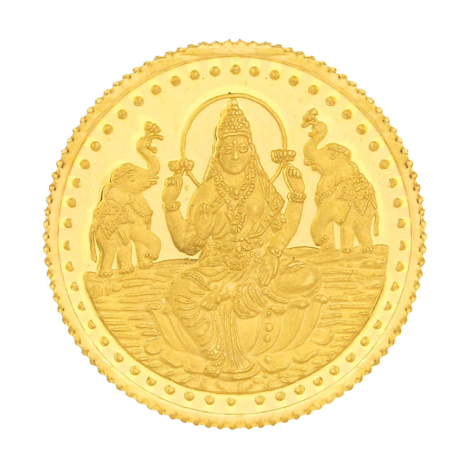 Lakshmi Gold Coin Image Transparent PNG Image