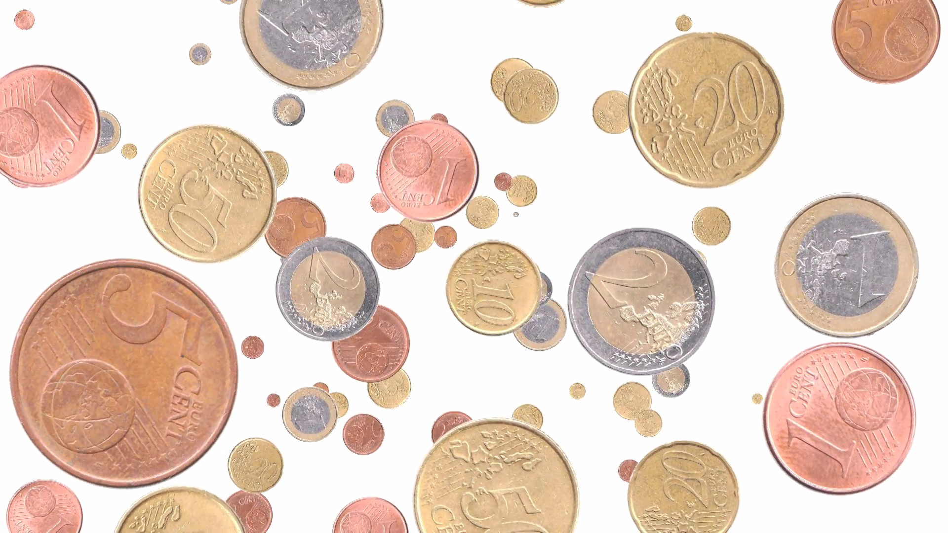 Falling Coins HD Free Clipart HQ Transparent PNG Image