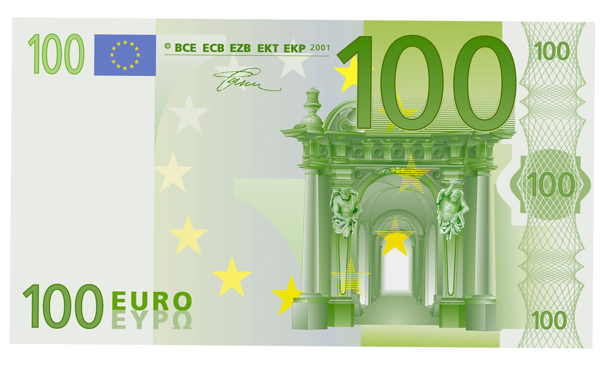 20 Banknote 50 Note 100 Euro Transparent PNG Image