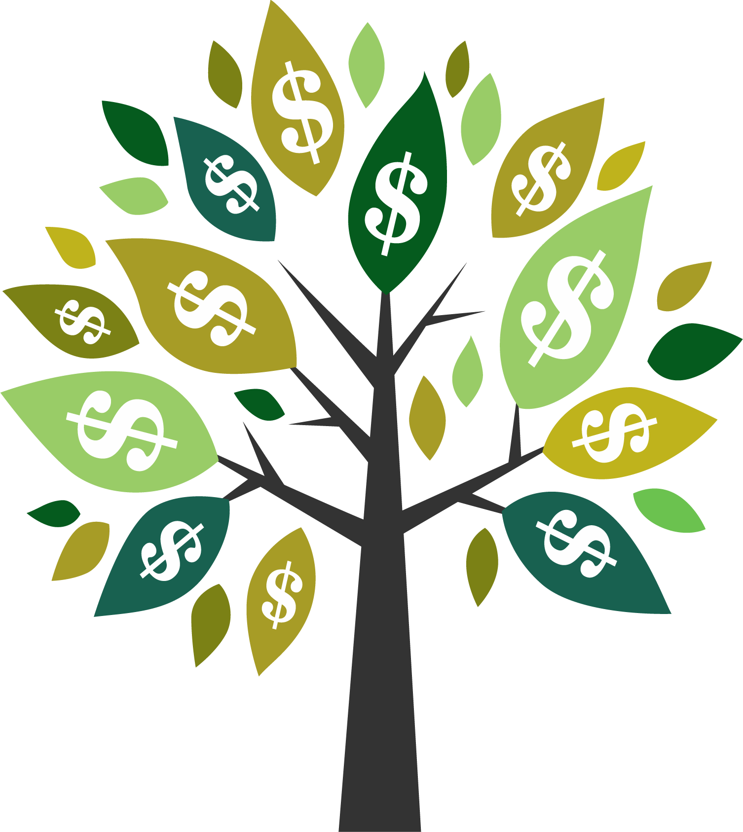 United Money Dollar Tree Sign States Transparent PNG Image