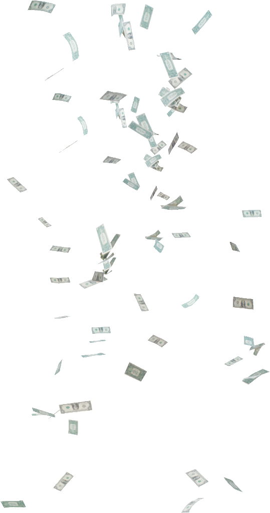 Money Falling Banknote Free Frame Transparent PNG Image