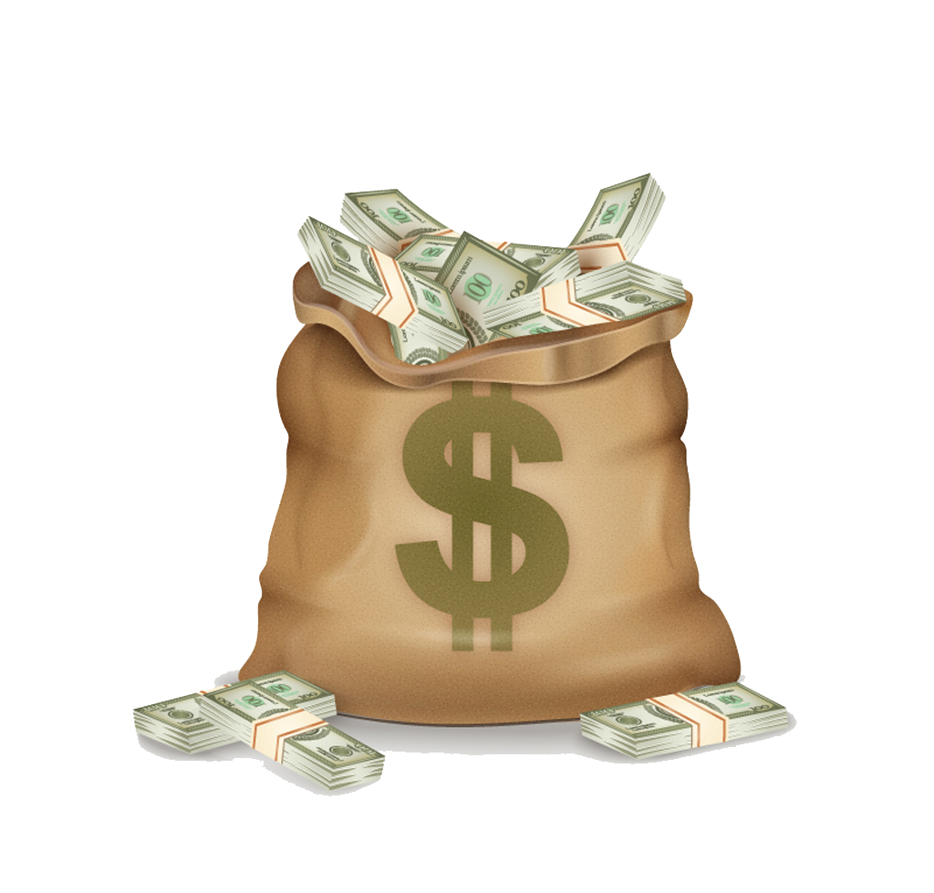 Pocketbook Money Dollar Sign Bag Vector Bank Transparent PNG Image