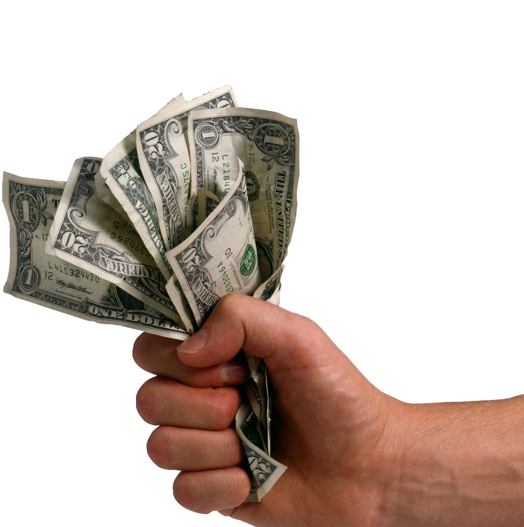 Money Dollars Coin Holding Hand HQ Image Free PNG Transparent PNG Image