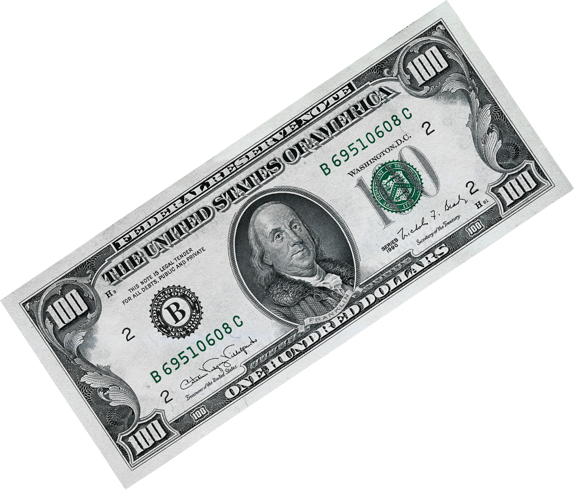 United Money Bill Dollar One States Hundred-Dollar Transparent PNG Image