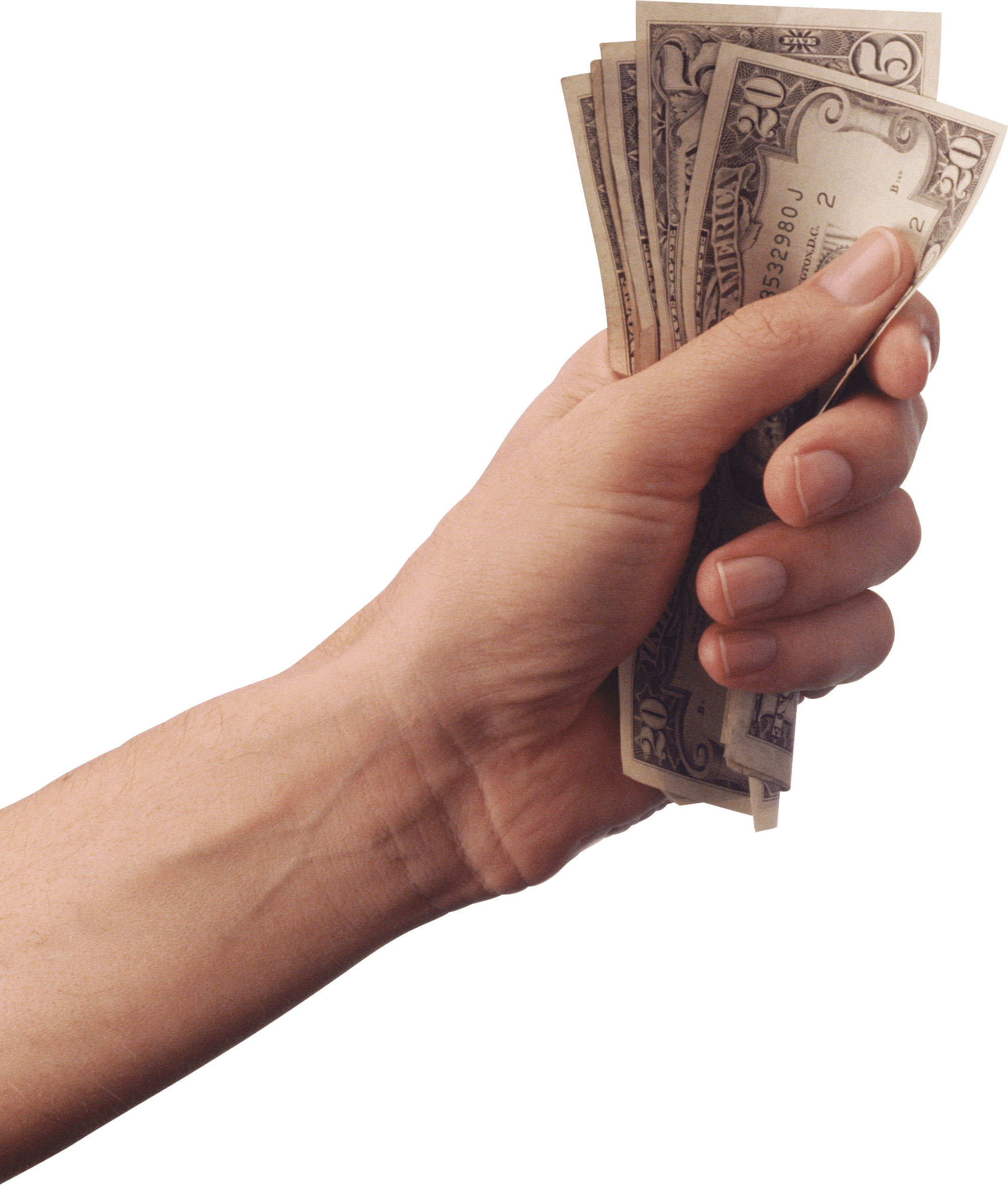 Money Dollars In Hand Png Image Transparent PNG Image