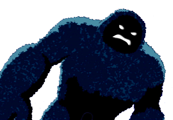 Blue Monster Transparent PNG Image