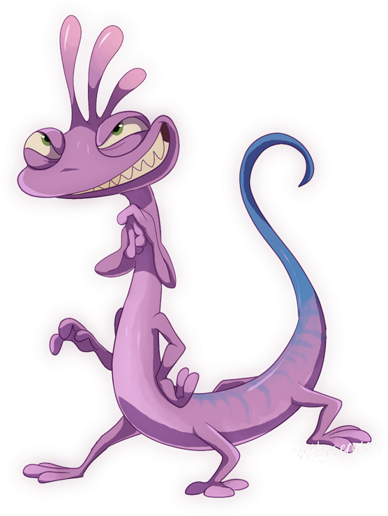 Purple Lizard Monsters Inc HD Image Free Transparent PNG Image