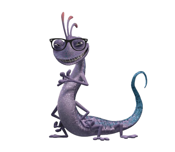 Purple Lizard Inc With Monsters Glasses Transparent PNG Image