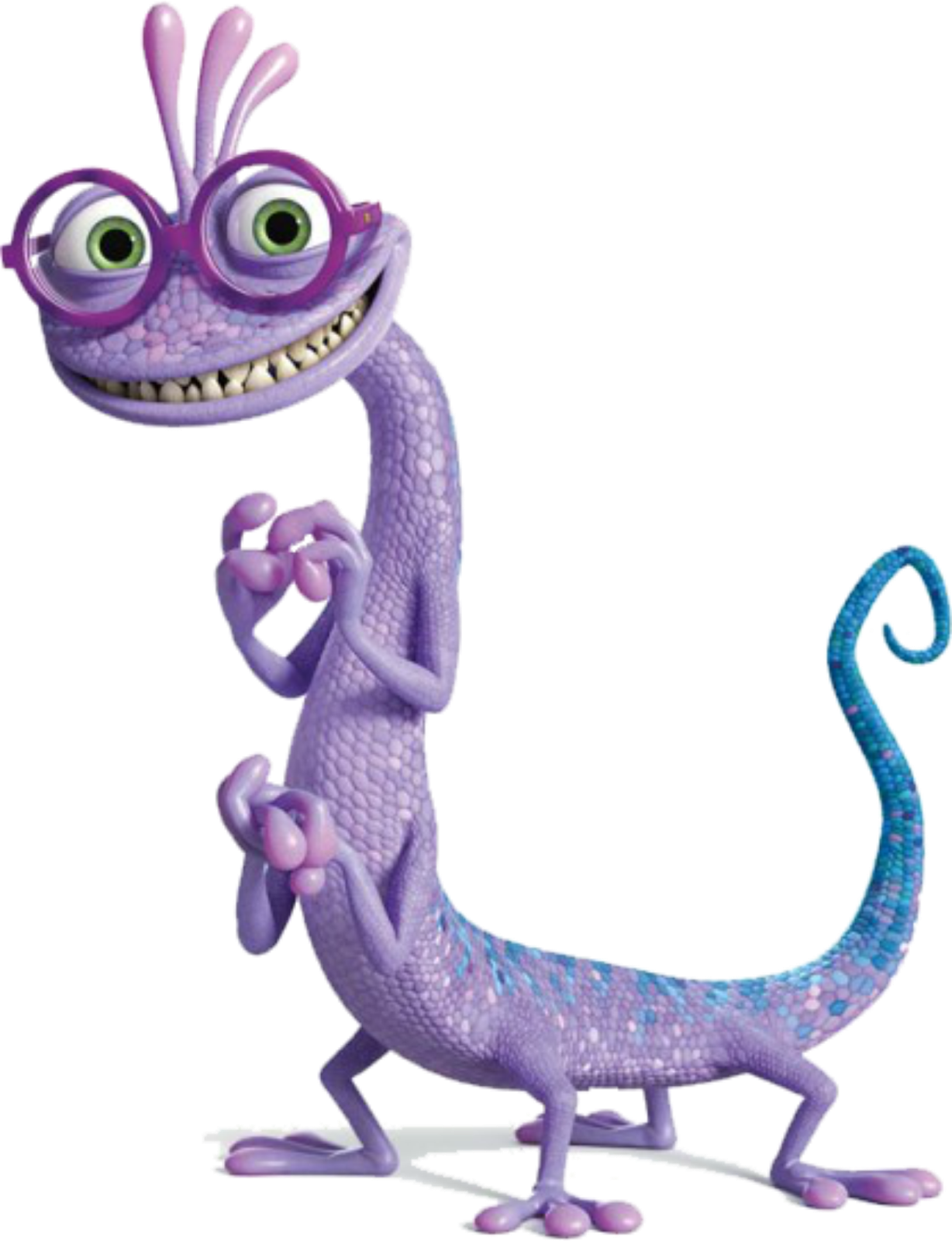 High-Quality Purple Lizard Inc With Monsters Glasses Transparent PNG Image