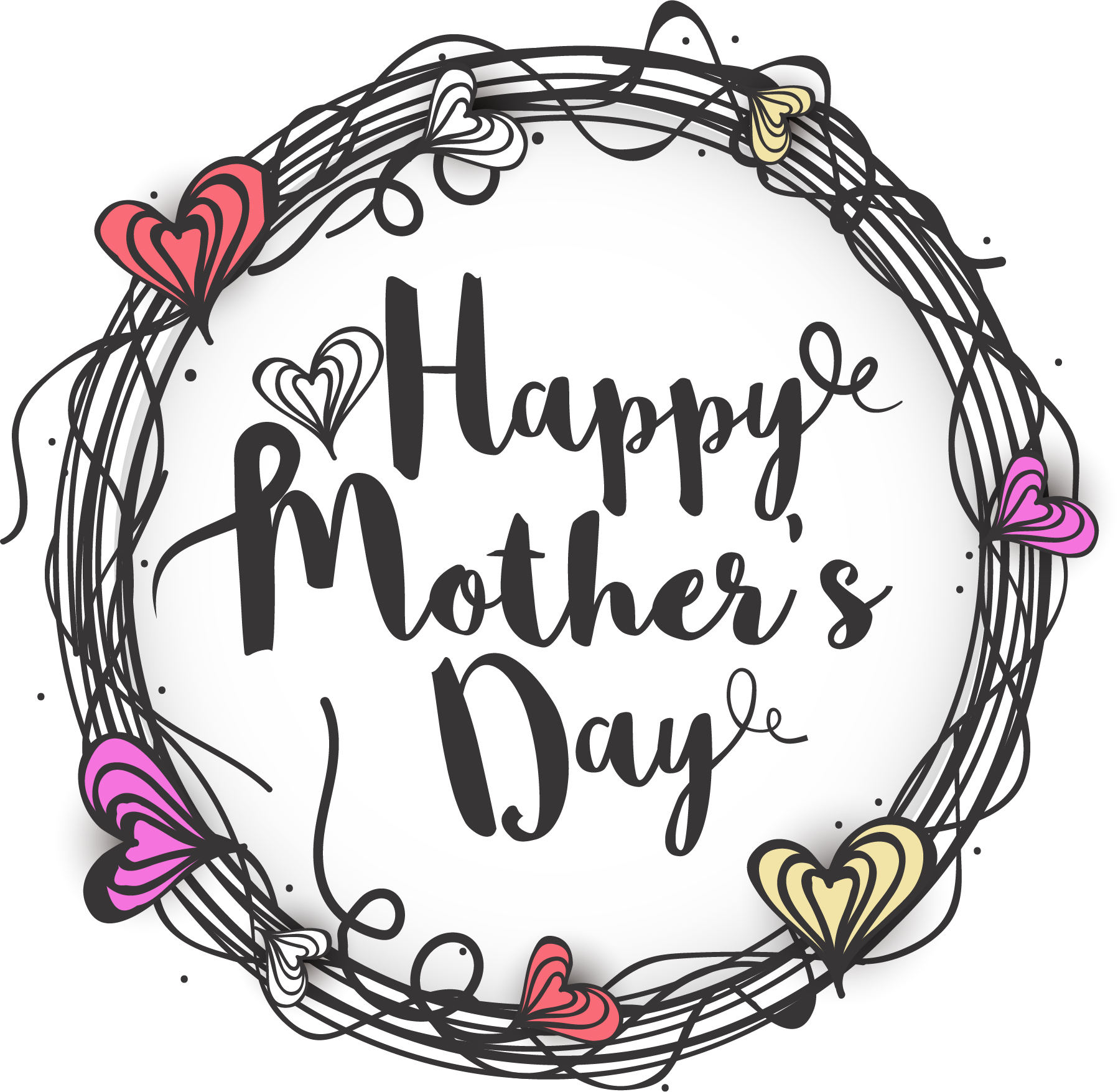 Love Mothers Fathers Mother Calligraphy Day Transparent PNG Image