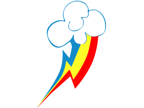 Rainbow Dash Cutie Mark File Transparent PNG Image