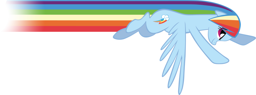 Rainbow Dash Flying Clipart Transparent PNG Image