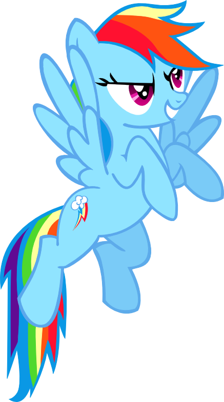 Rainbow Dash Flying Transparent Transparent PNG Image