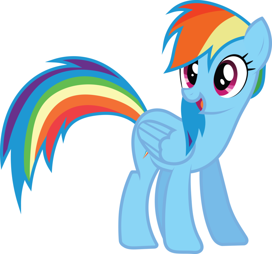 Rainbow Dash Vector Standing Photos Transparent PNG Image