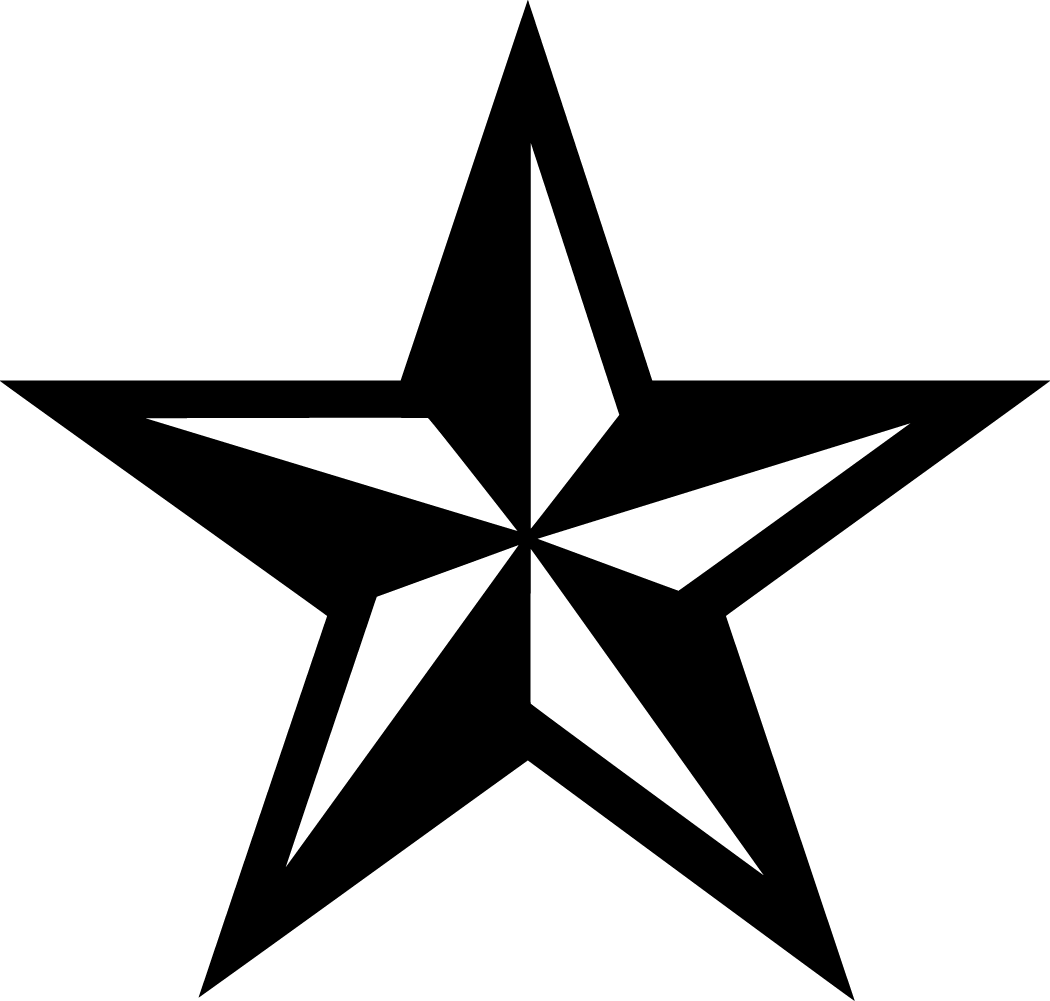 Nautical Star Tattoos Png Image Transparent PNG Image