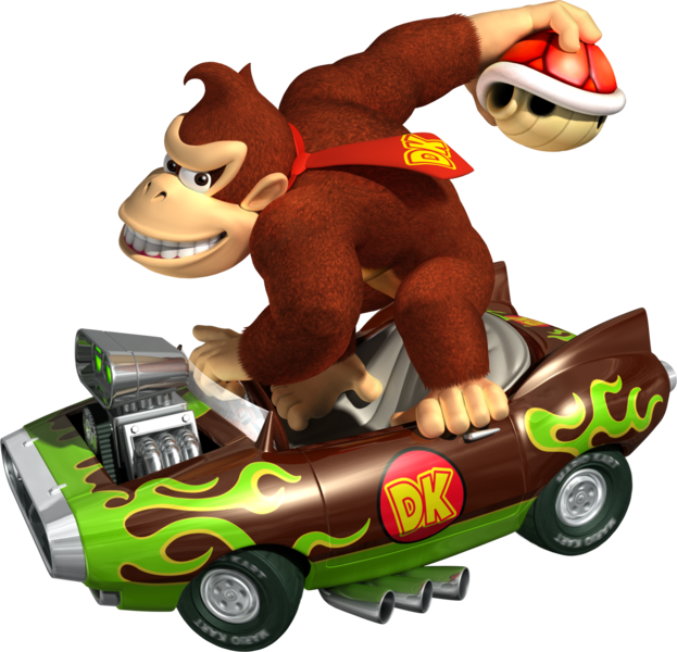 Donkey Toy Kart Car Wii Kong Mario Transparent PNG Image