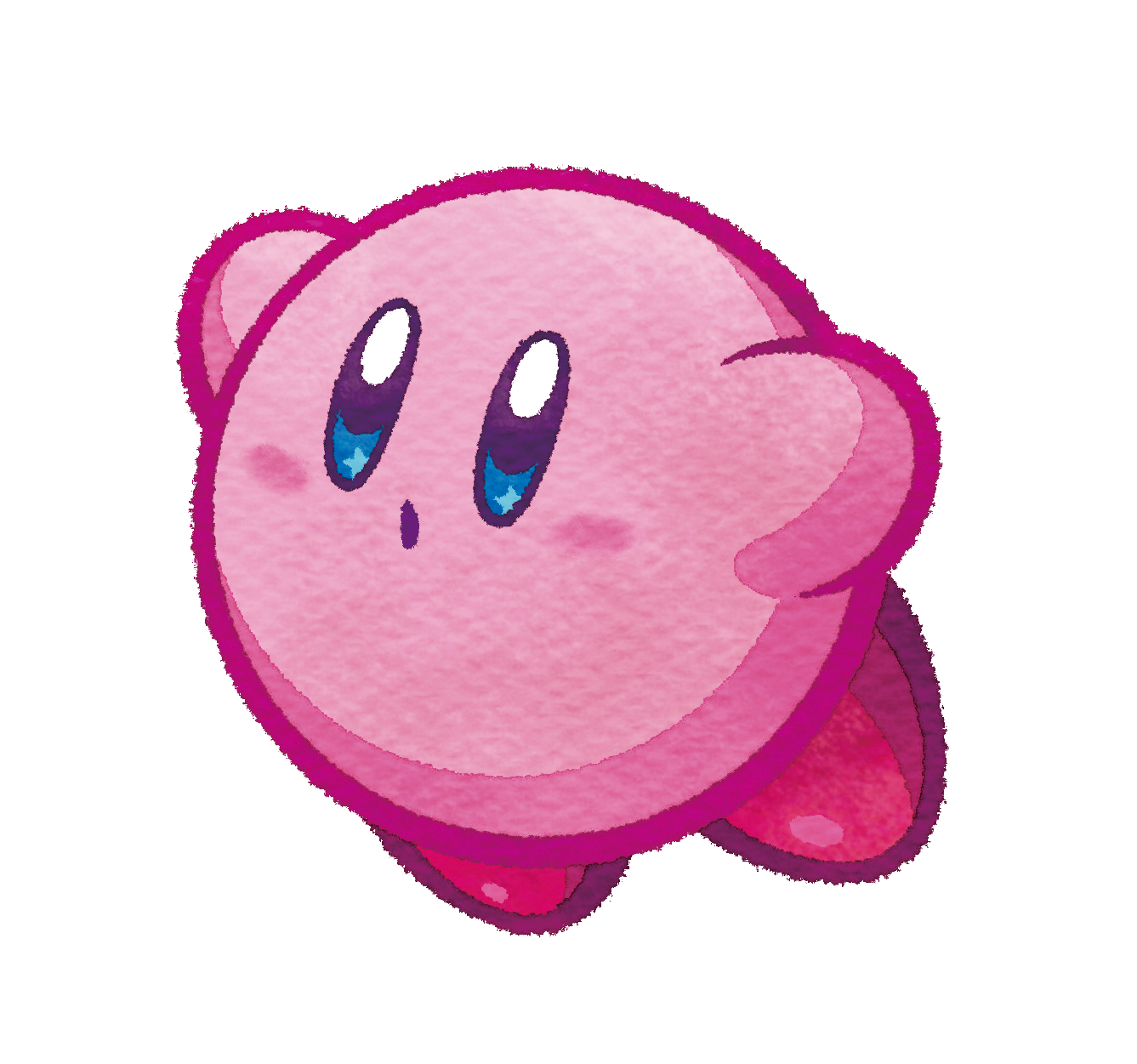 Pink Heart Canvas Land Kirby Attack Curse Transparent PNG Image