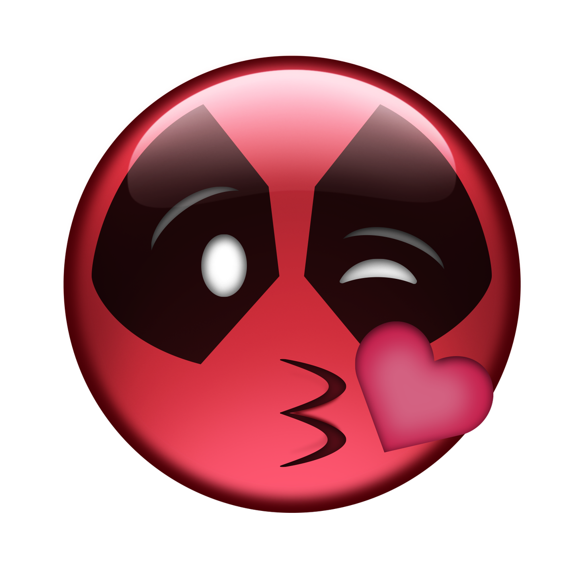 Pink Youtube Deadpool Skull Emoji PNG Image High Quality Transparent PNG Image