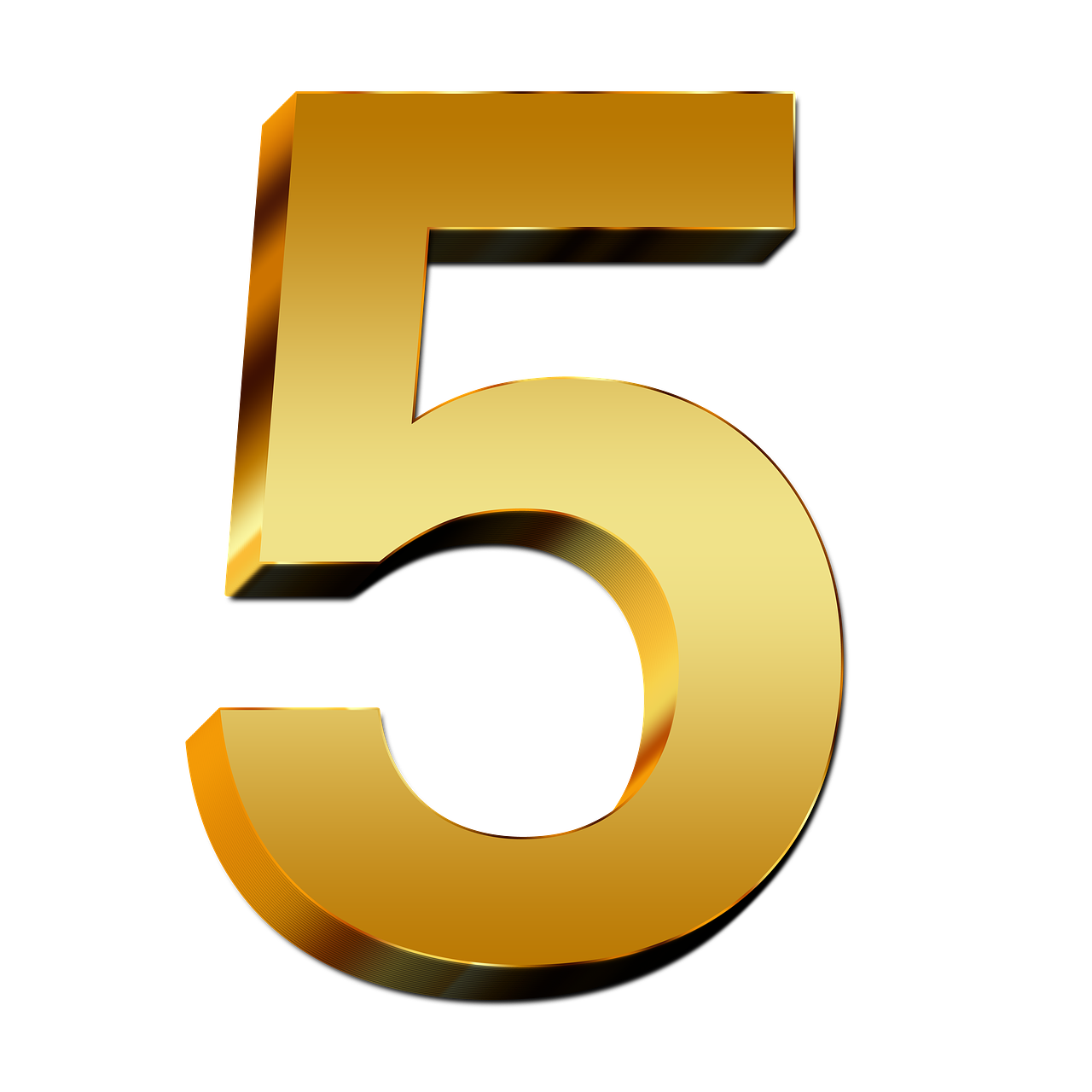 5 Number Png Transparent PNG Image