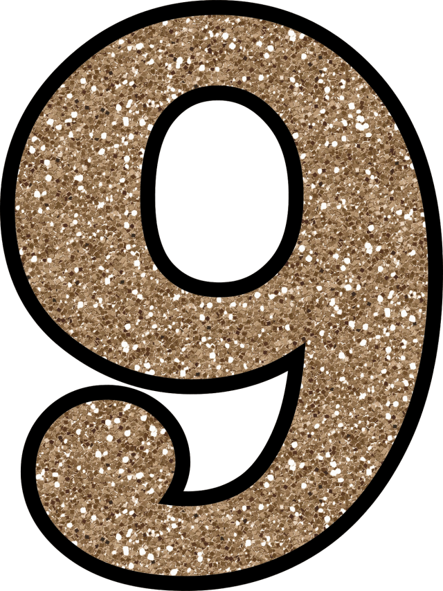 Glitter Number PNG Image High Quality Transparent PNG Image