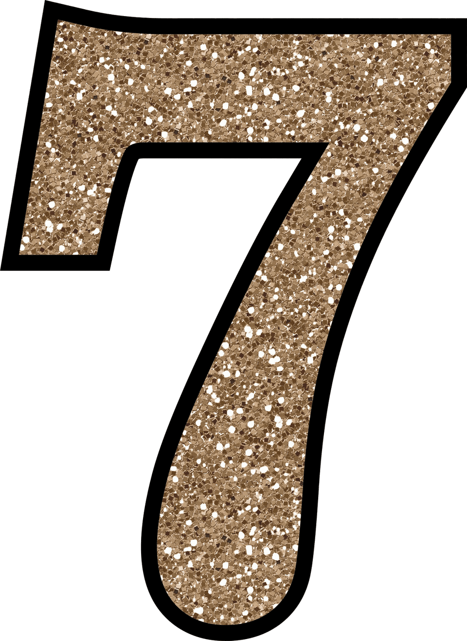 Glitter Number HQ Image Free Transparent PNG Image