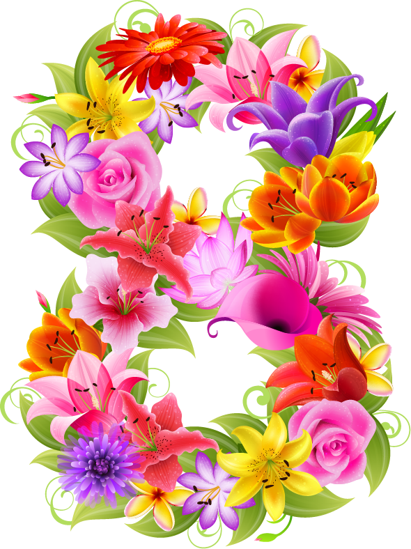 Floral Picture Number Free Download Image Transparent PNG Image