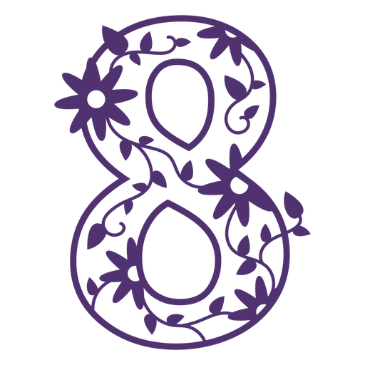 Floral Number Free Clipart HQ Transparent PNG Image