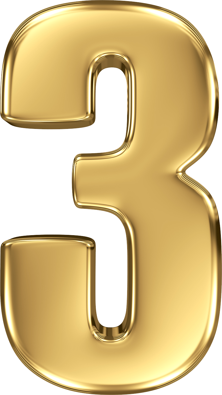 Number Gold PNG Free Photo Transparent PNG Image