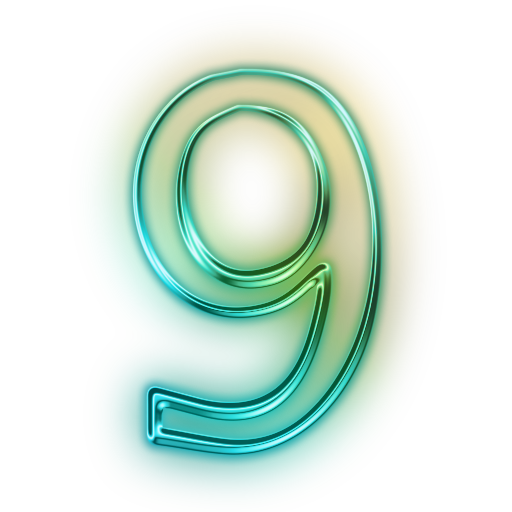 Neon Number PNG Free Photo Transparent PNG Image