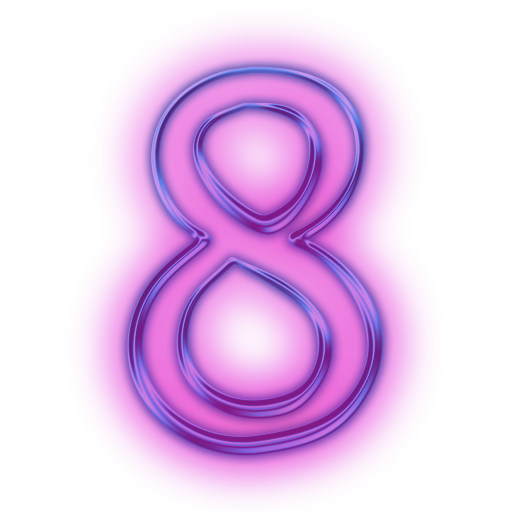 Neon Number PNG File HD Transparent PNG Image