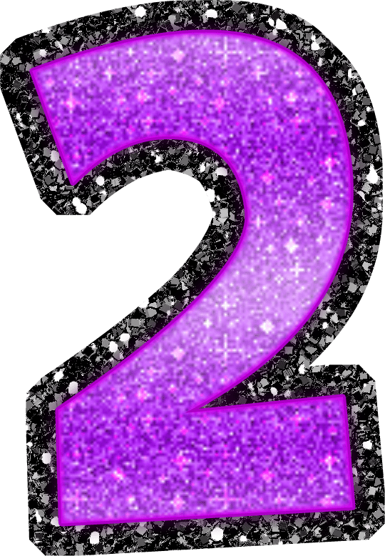 Glitter Number HQ Image Free Transparent PNG Image