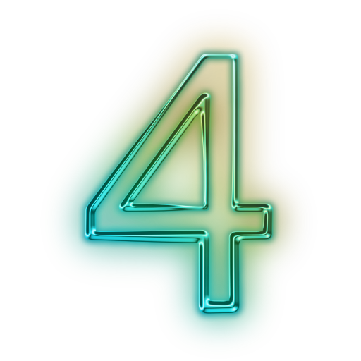 Neon Number HD Image Free Transparent PNG Image