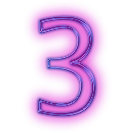 Neon Number Free Download PNG HD Transparent PNG Image