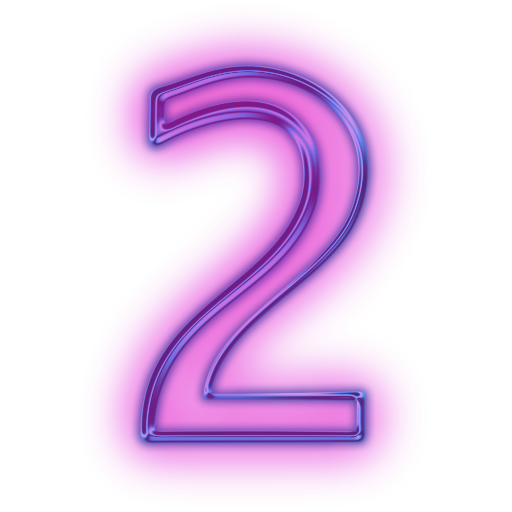 Neon Number PNG Download Free Transparent PNG Image