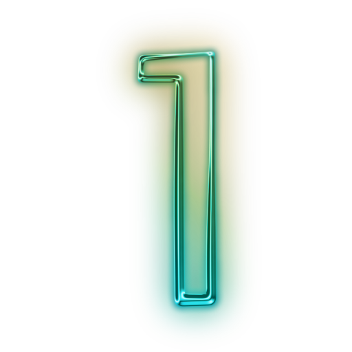 Photos Neon Number HD Image Free Transparent PNG Image