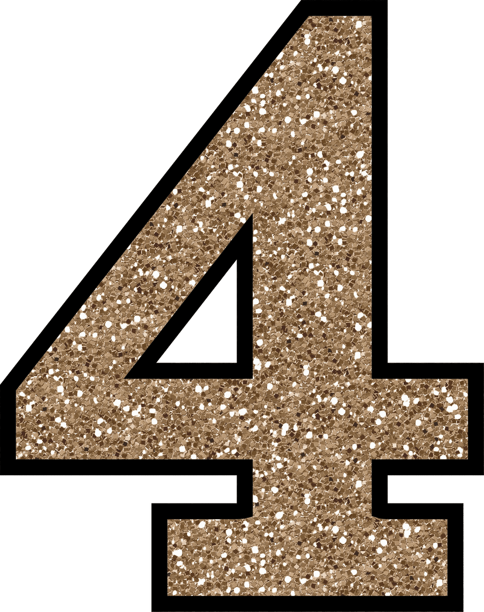 Glitter Number PNG File HD Transparent PNG Image