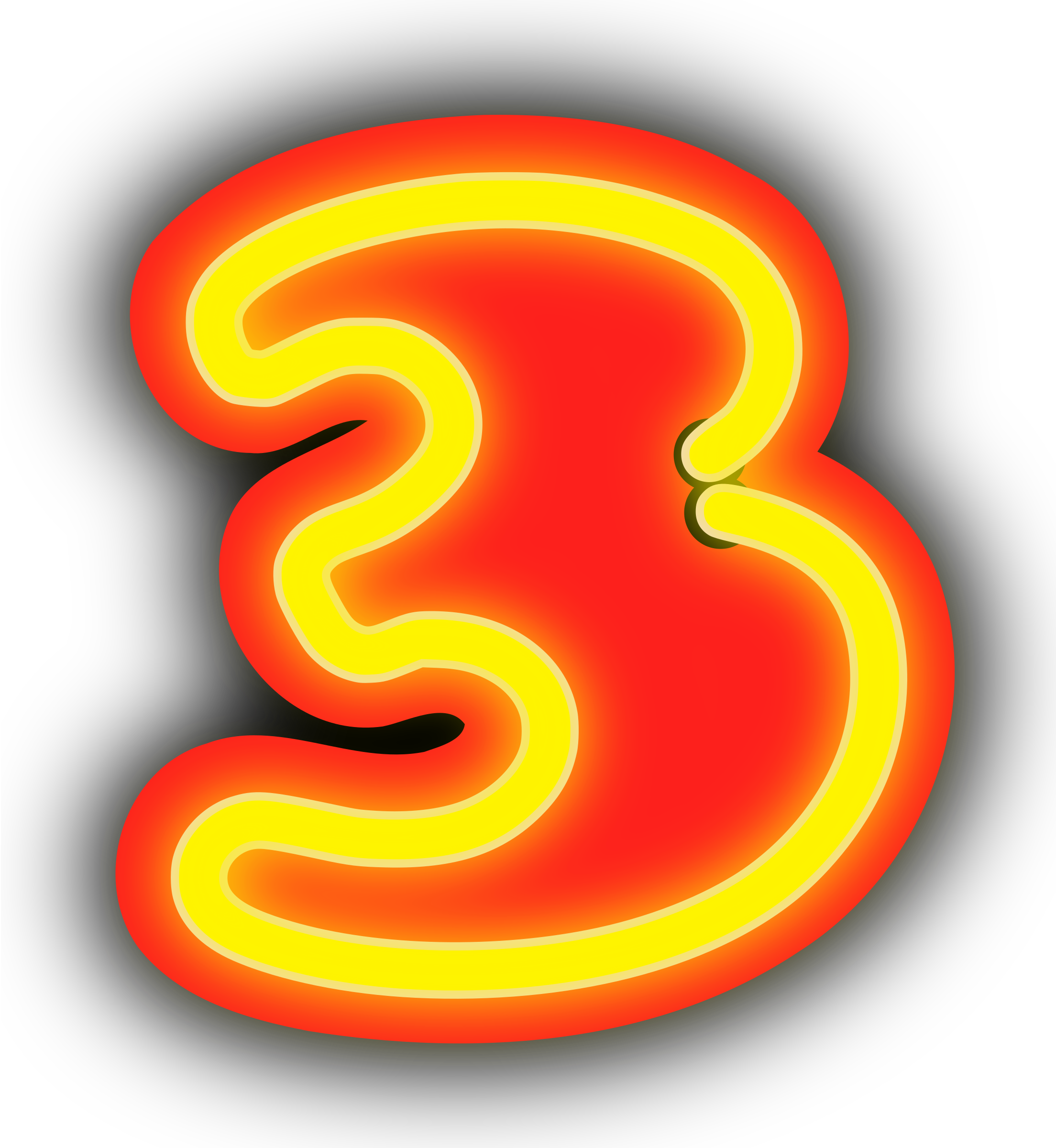 Neon Number PNG File HD Transparent PNG Image