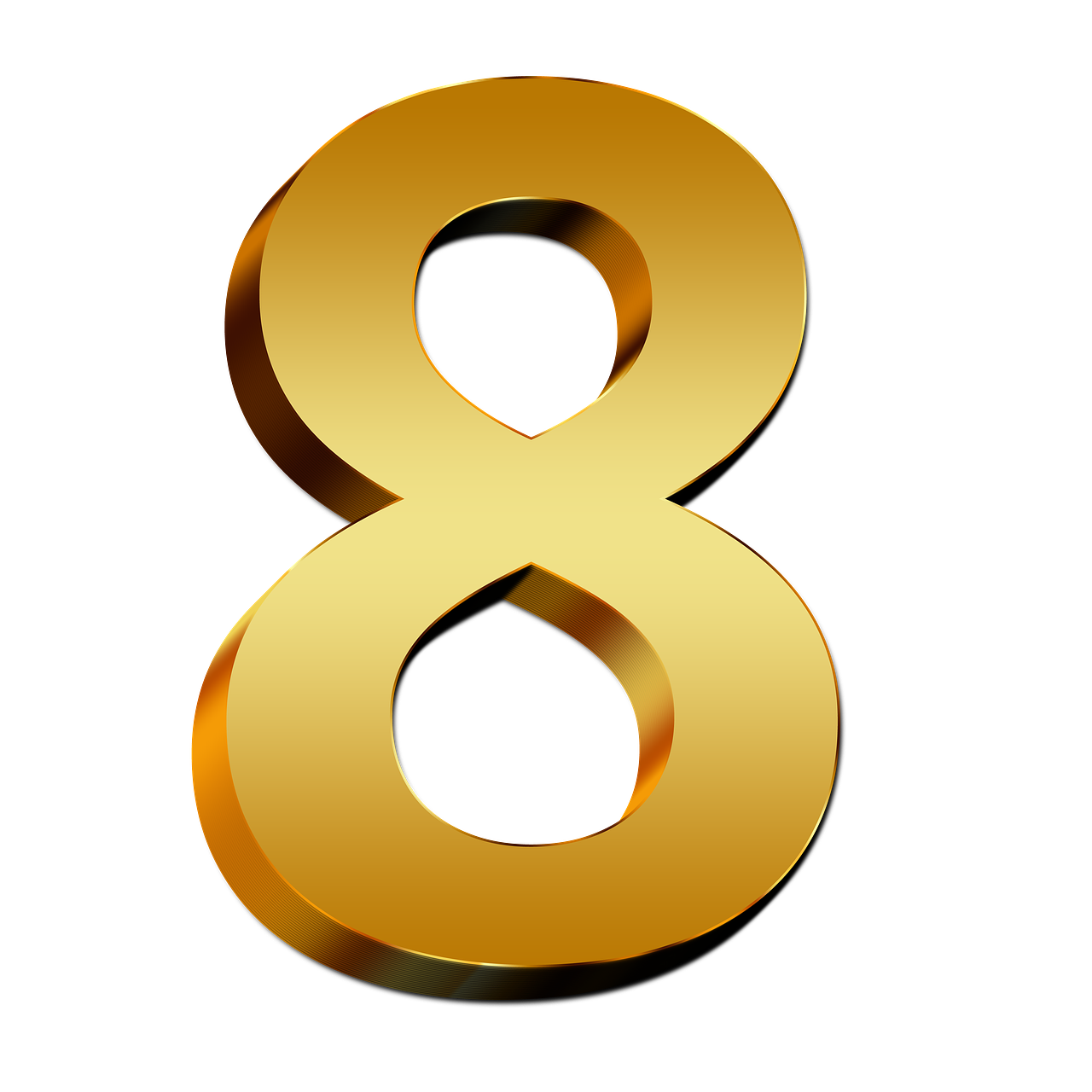 8 Number Free Download PNG HQ Transparent PNG Image