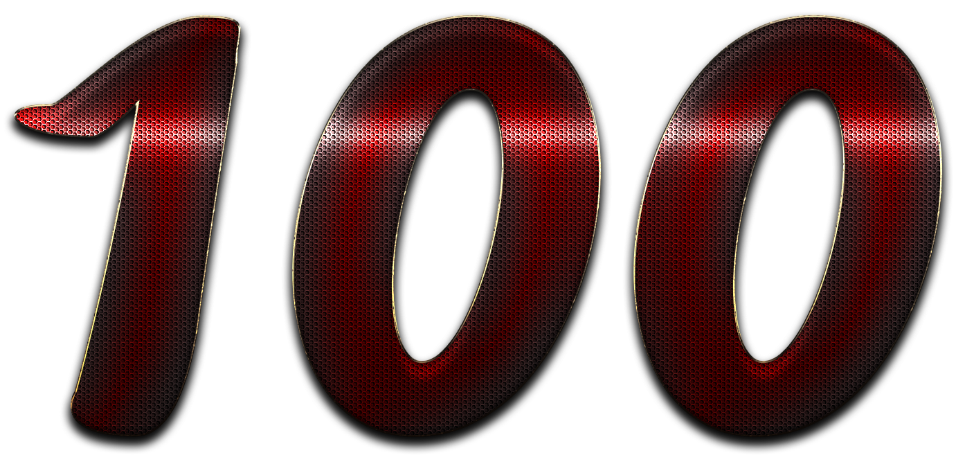 100 Number PNG Download Free Transparent PNG Image