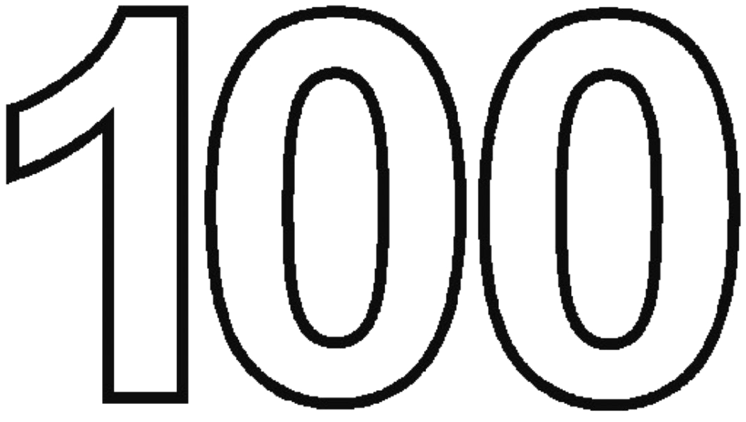 Picture 100 Number Free Download PNG HQ Transparent PNG Image