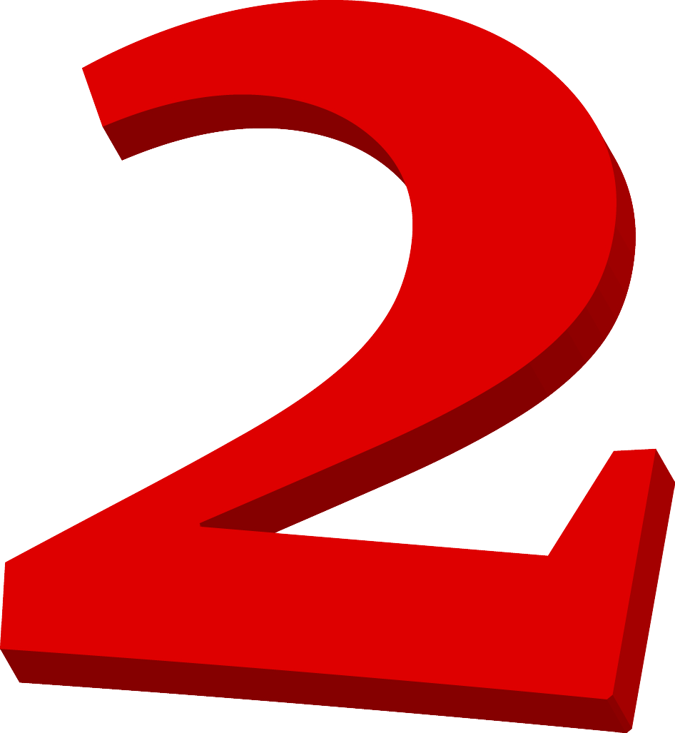 2 Number PNG Image High Quality Transparent PNG Image