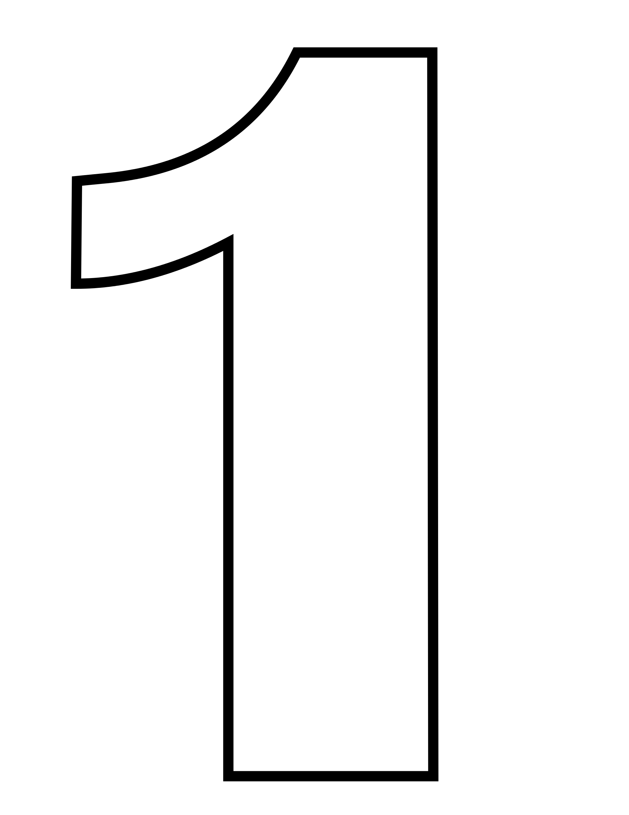 1 Number Download HQ Transparent PNG Image