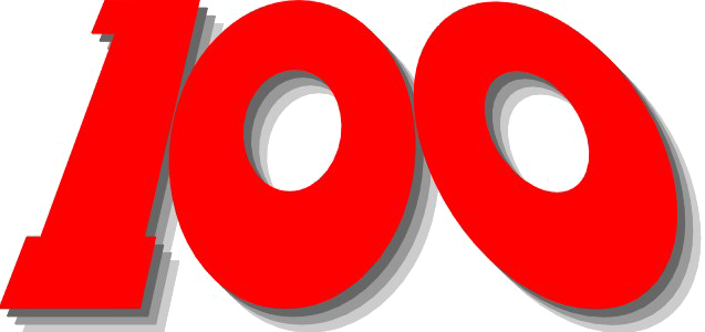 100 Number Free Download Image Transparent PNG Image