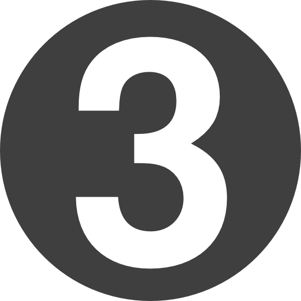 3 Number HD Image Free Transparent PNG Image