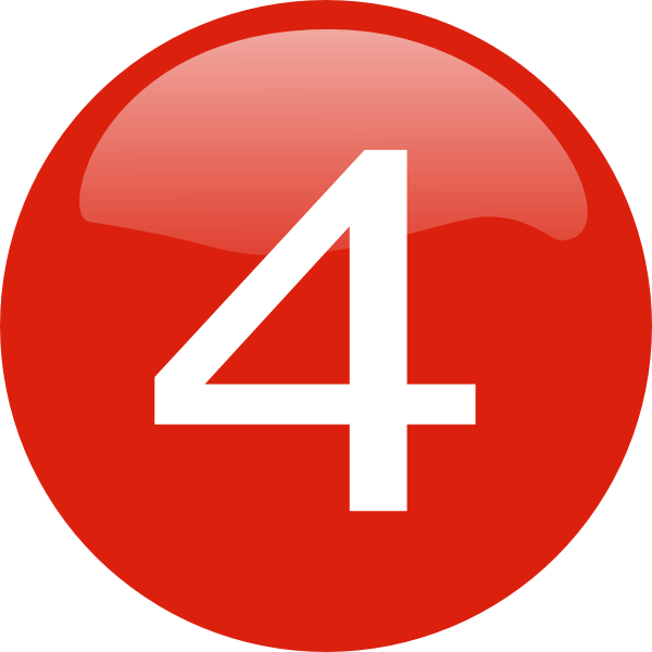 4 Number HQ Image Free Transparent PNG Image